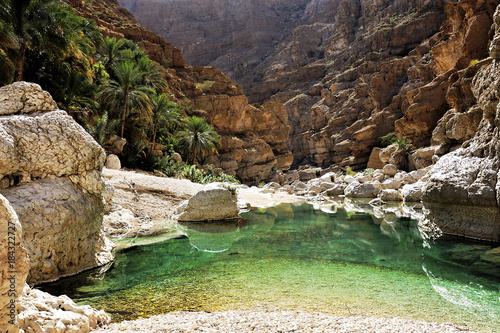 Wadi Shab in the Sultanate of Oman photo