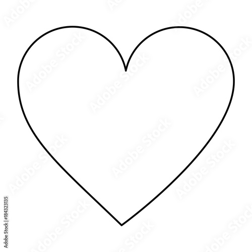 video game heart life icon vector illustration outline image