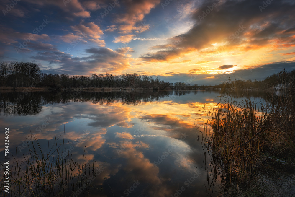 Obraz premium Morgens am See