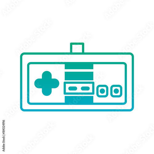 video game console joystick control buttons vector illustration photo