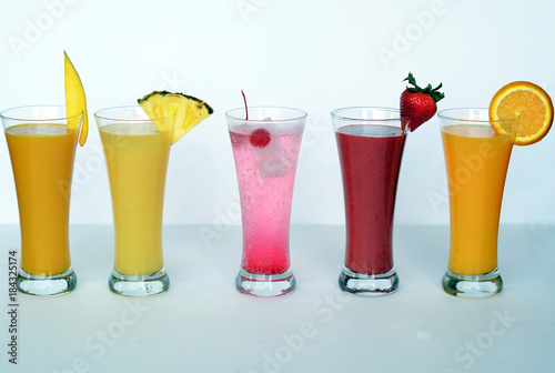 Different pure and fresh drinks. fresh fruits drinks. cocktails and fresh drinks for good health.