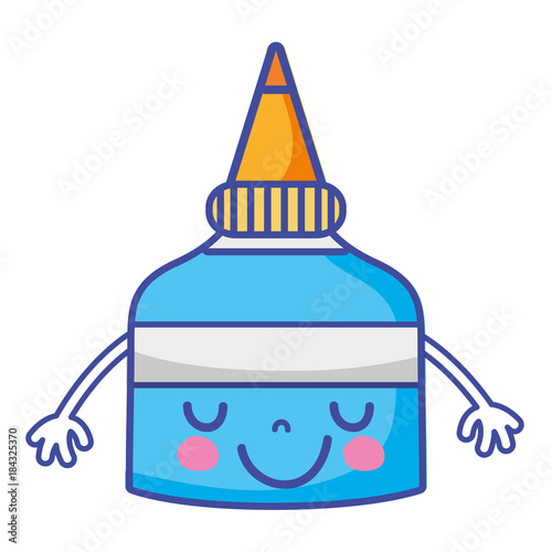 emoiji cute happy glue bottle