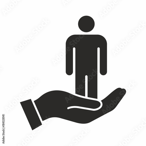 Life insurance vector icon