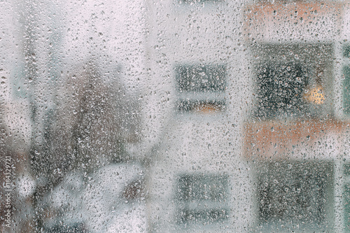 raindrops on the window