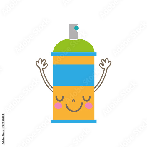 colorful emoji cute happy aerosol spray