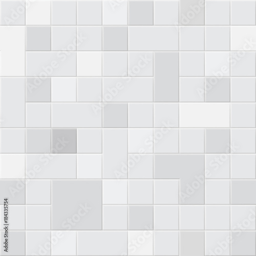 Background or seamless pattern of square tiles in different shades of gray colors