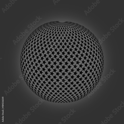 Vector spheres. Abstract technical illustration. 3 D object © stokkoval
