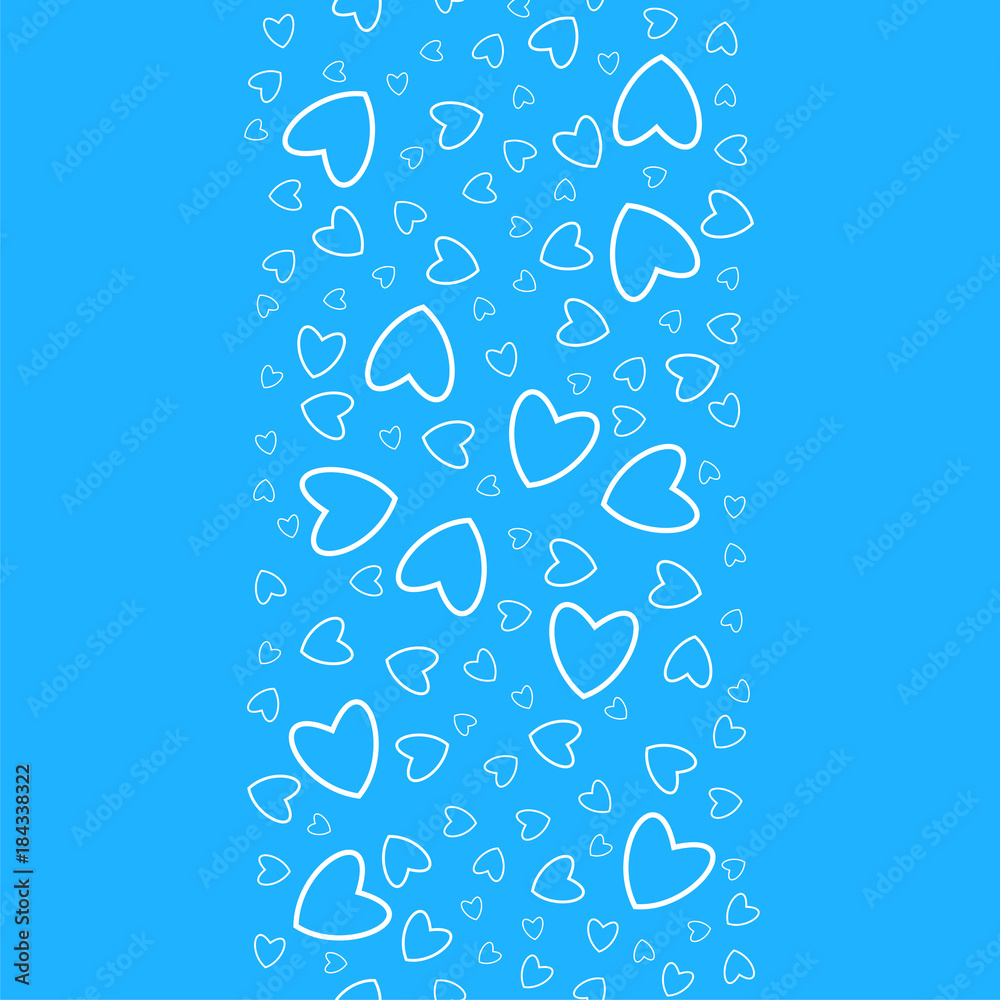 Heart seamless pattern. For prints, greeting cards, invitations for holiday, birthday, wedding, Valentine's day, party.