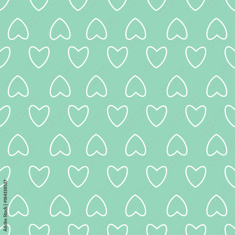 abstract seamless pattern of hearts. For prints, cards, invitations, birthday, holidays, party, celebration, wedding, Valentine's day.