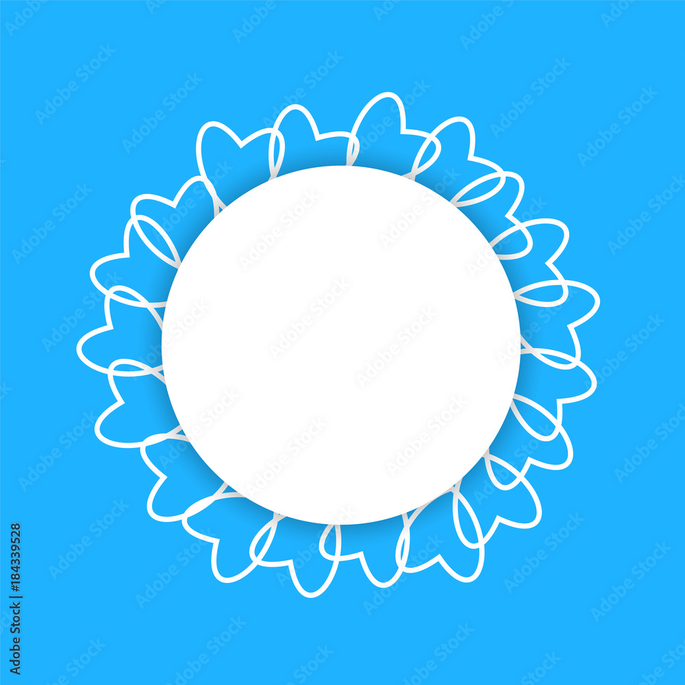 frame of hearts on a blue background prints, greeting cards, invitations for holiday, birthday, wedding, Valentine's day, party. frame of hearts on a blue background prints, greeting cards, invitations for holiday, birthday, wedding, Valentine's day, party.