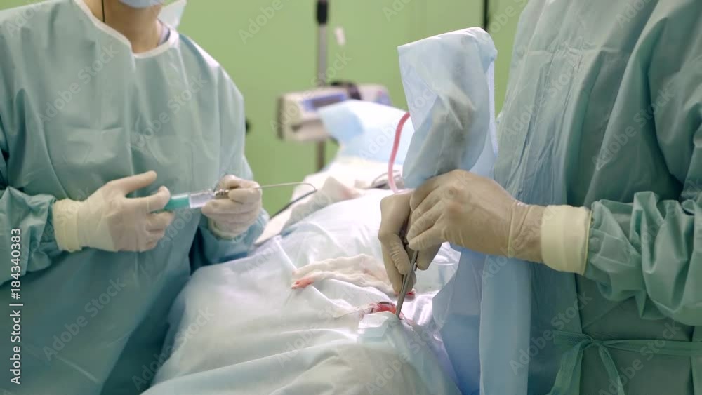 doctors are performing operation using newest medicine technology, endoscopic equipment and tools doctors are performing operation using newest medicine technology, endoscopic equipment and tools