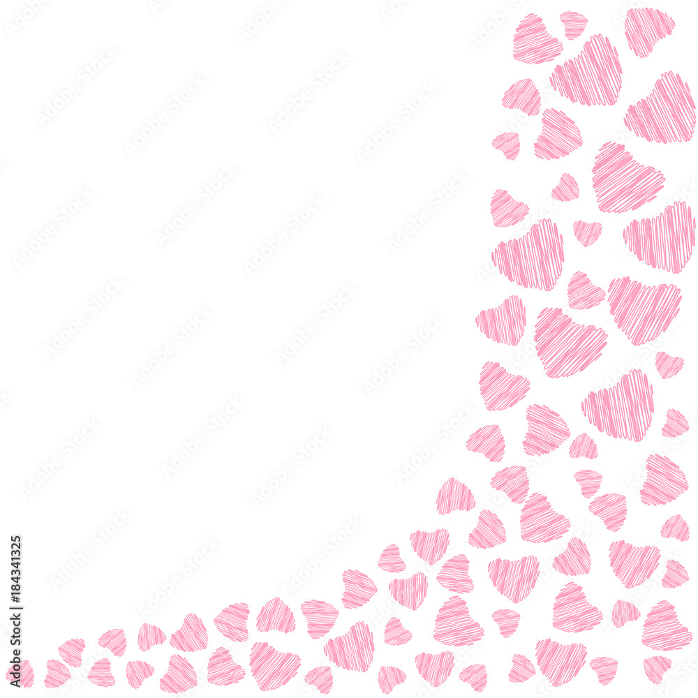 abstract love design of hearts. For greeting cards, invitations Valentine's day, wedding, birthday, party,celebration .