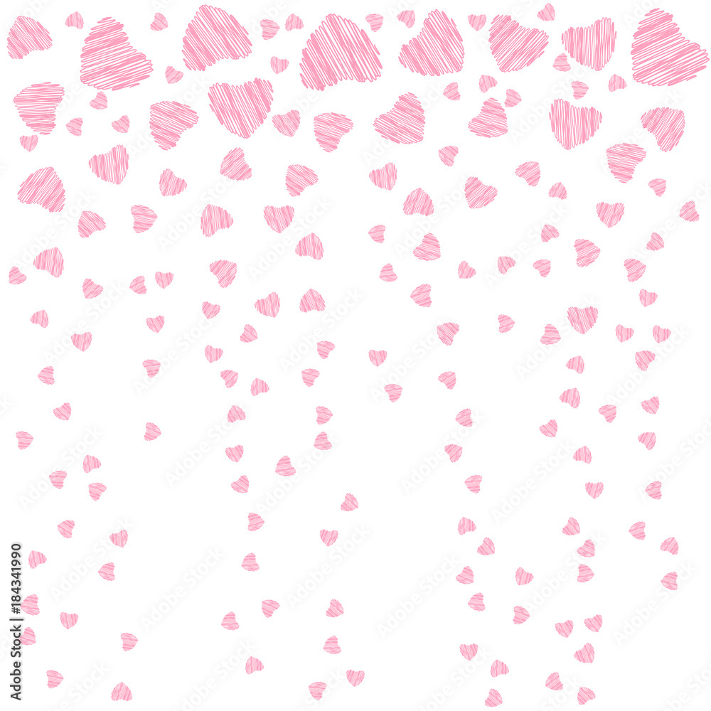 abstract love design of hearts. For greeting cards, invitations Valentine's day, wedding, birthday, party,celebration .