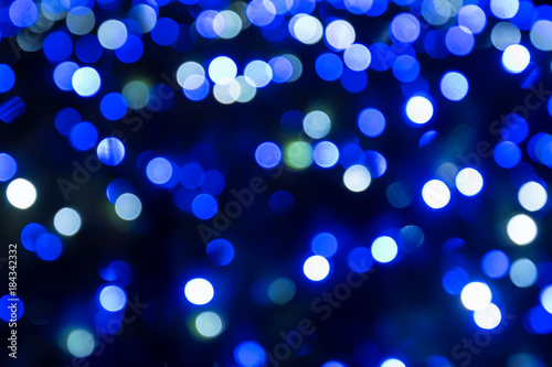 Blue bokeh background