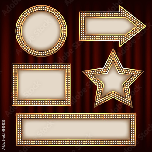 framework for design. background in style of hollywood