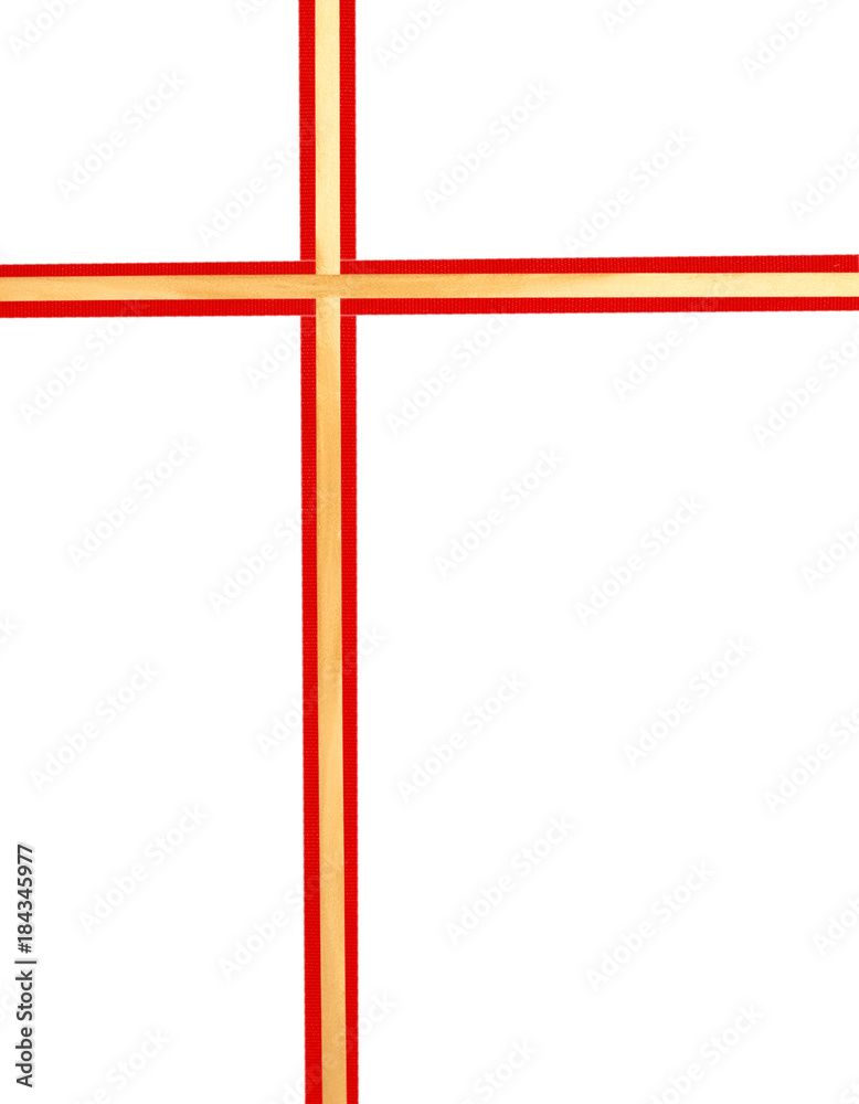 Obraz premium A conceptual ribbon package with tag