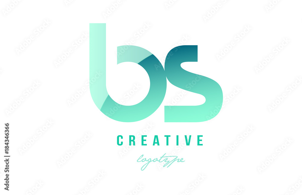 green gradient pastel modern bs b s alphabet letter logo combination icon design green gradient pastel modern bs b s alphabet letter logo combination icon design