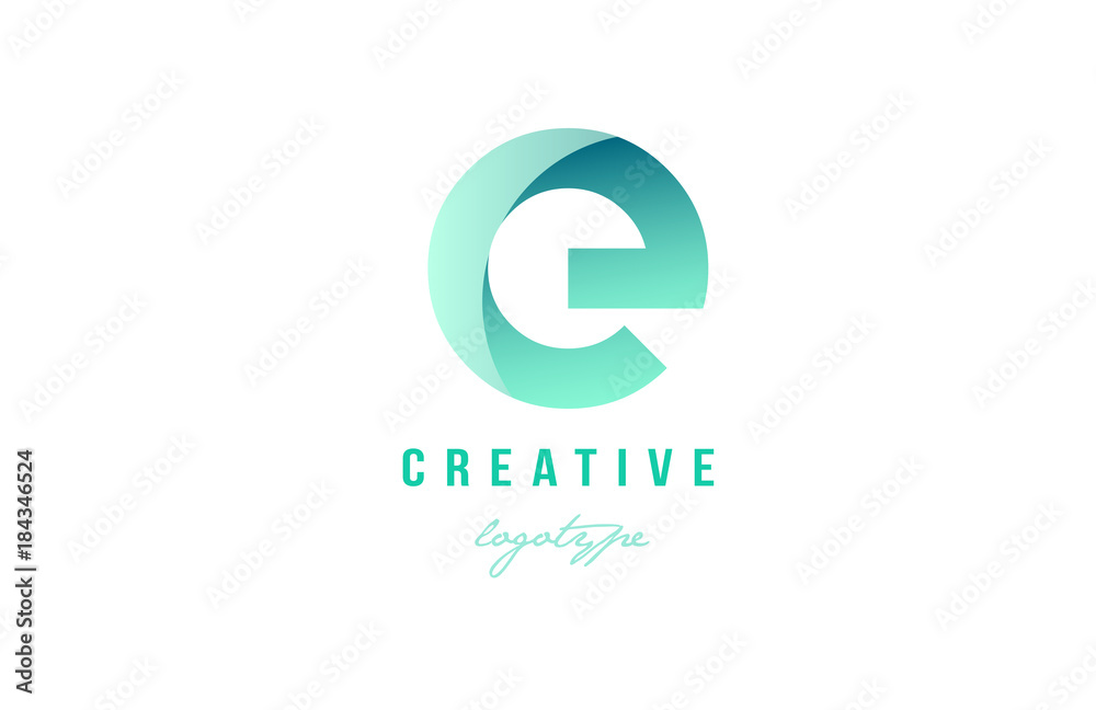 e green pastel gradient alphabet letter logo icon design e green pastel gradient alphabet letter logo icon design