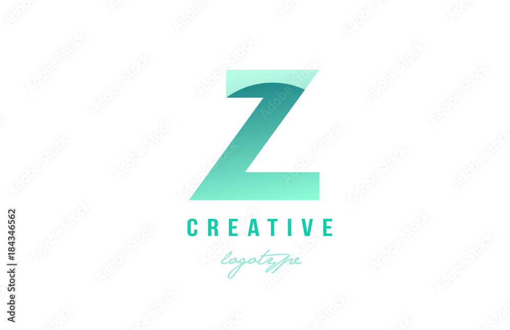 z green pastel gradient alphabet letter logo icon design z green pastel gradient alphabet letter logo icon design