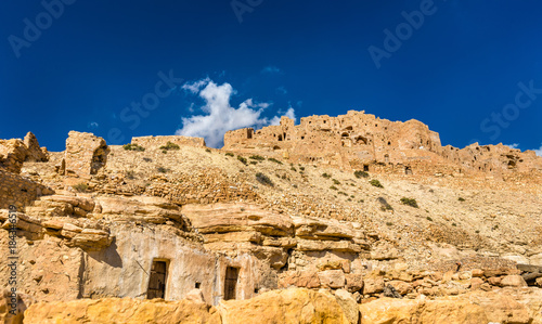 Panorama of Chenini  a fortified Berber village in South Tunisia
