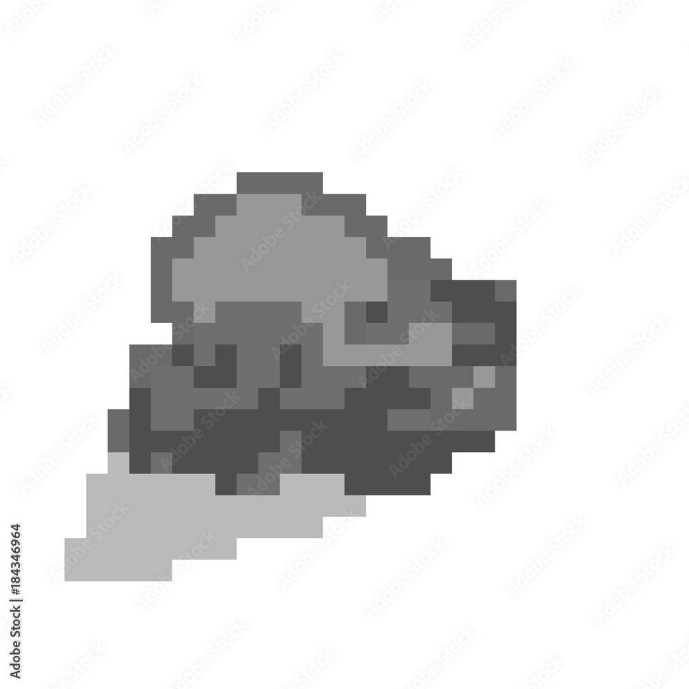 Obraz premium rock pixel art icon