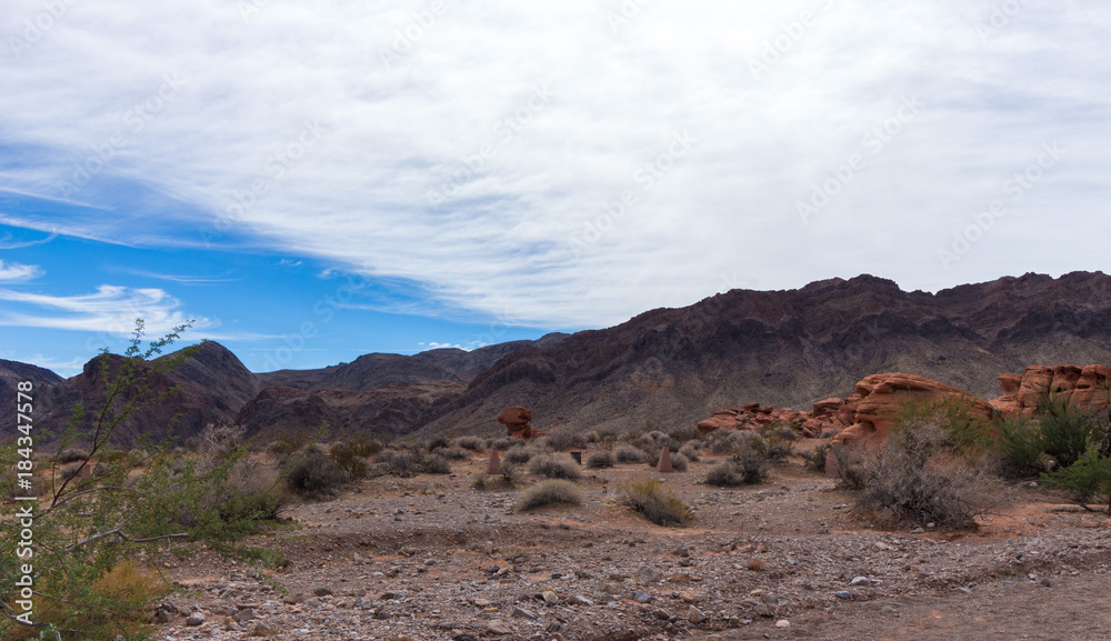 Valley Of Fire - National State Park in Desert Near Las Vegas, Nevada USA