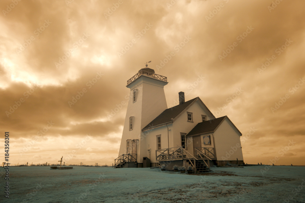 Wood Island Lighthouse, PEI, Canada in IR