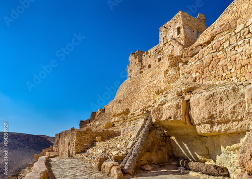 View of Chenini, a fortified Berber village in South Tunisia