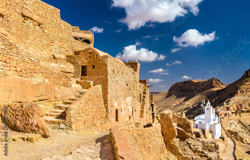 View of Chenini, a fortified Berber village in South Tunisia