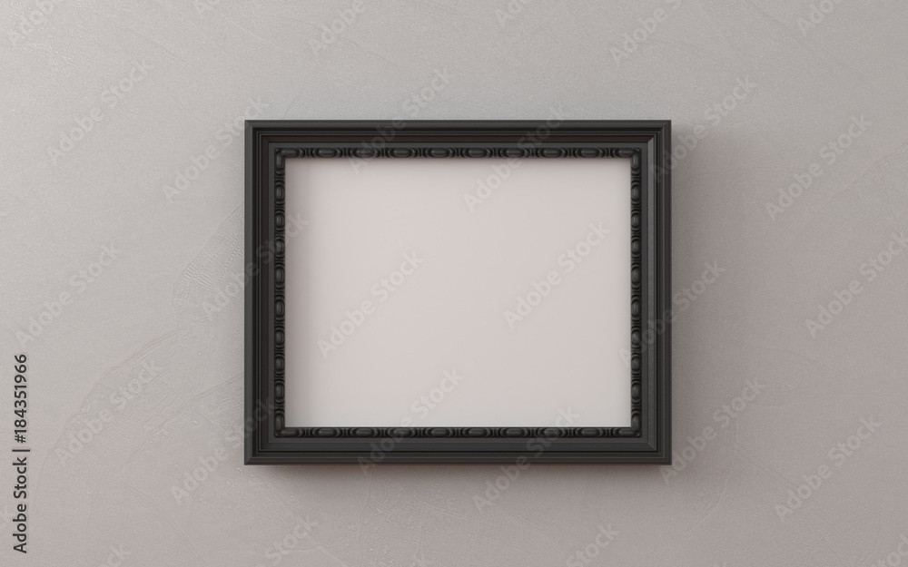 Blank picture frame templates set on white background Blank picture frame templates set on white background