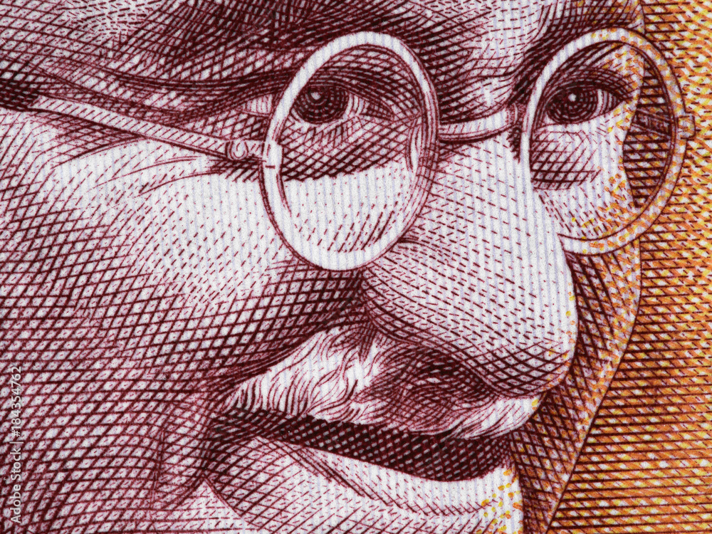 Mahatma Gandhi portrait, Facial hair Drawing Line art /m/02csf, Mahatma  Gandhi, white, face, hand png | PNGWing