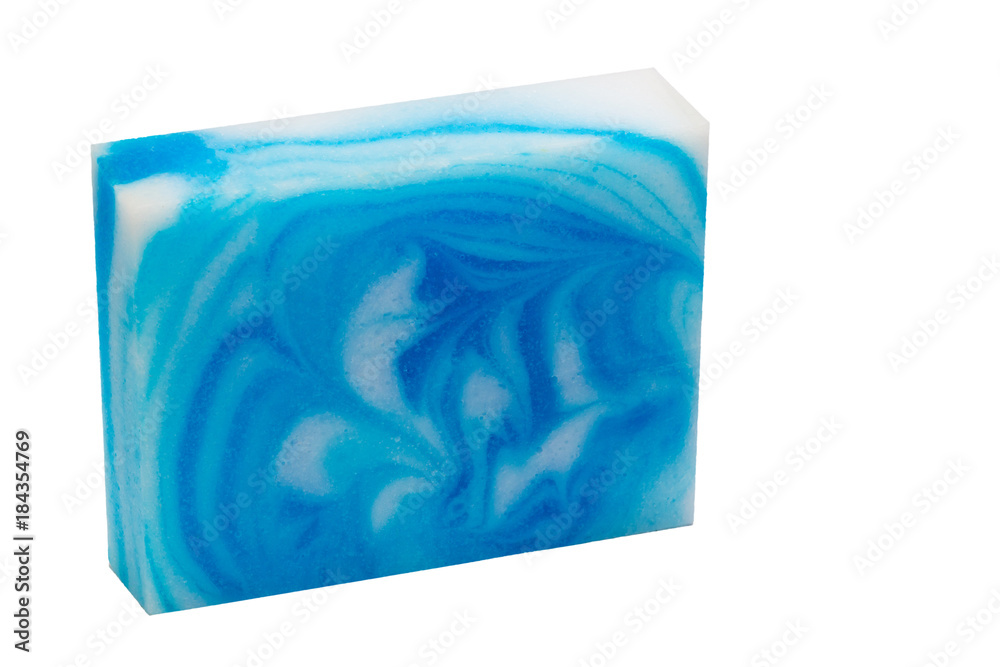 Blue  handmade soap.