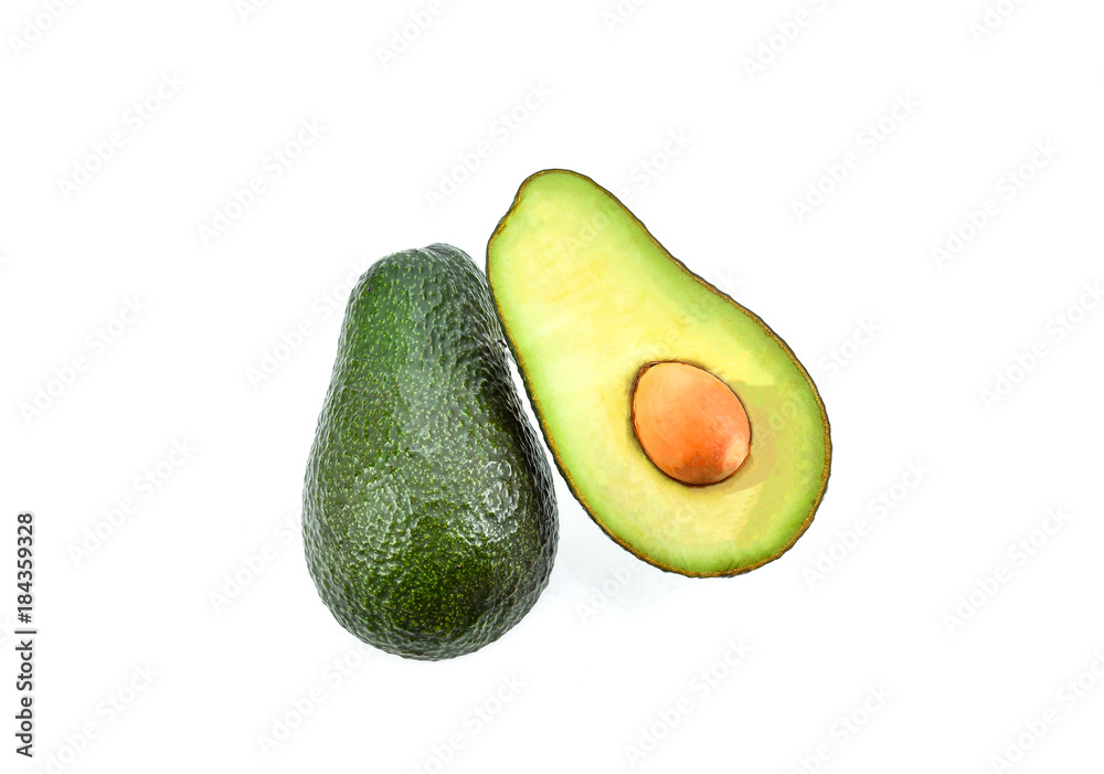 Avocado on white background Avocado on white background
