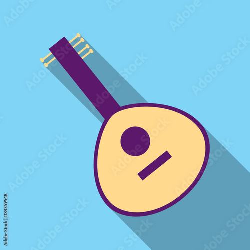 Balalaika icon. Flat illustration of balalaika vector icon for web