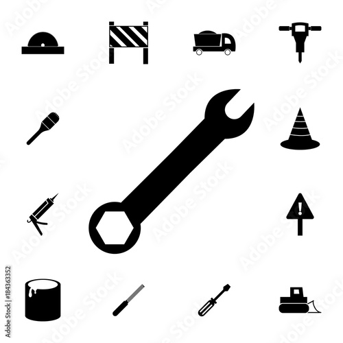 Spanner Icon. Set of construction tools icons. Web Icons Premium quality graphic design. Signs, outline symbols collection, simple icons for websites, web design, mobile app