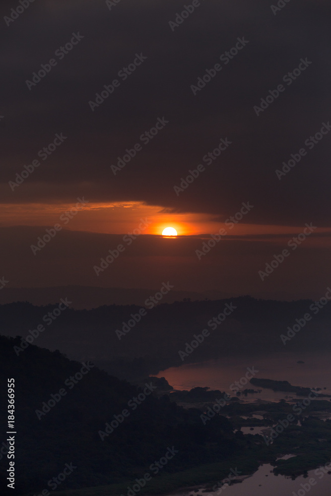 Landscape photo sunset 