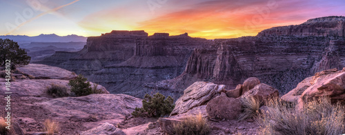 Photography Shafer Canyon Sunrise Panorama