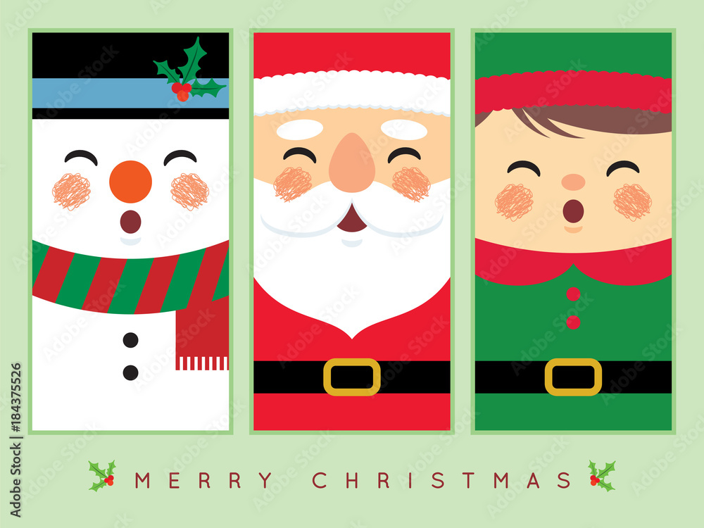 Santa claus labels template