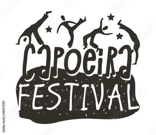 Capoeira Brazilian dance of African origin poster
