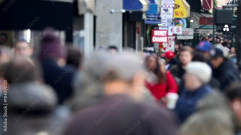 Crowd of people walking in New York 2017 Crowd of people walking in New York 2017