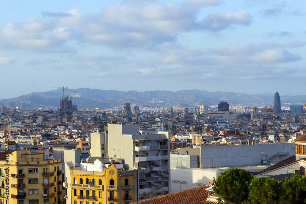 Naklejka premium architectures in Barcelona, Spain