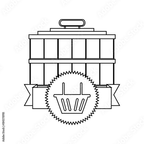 supermarket building icon