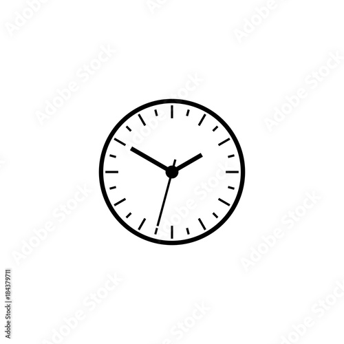 Fototapeta Naklejka Na Ścianę i Meble -  Simple clock line icon
