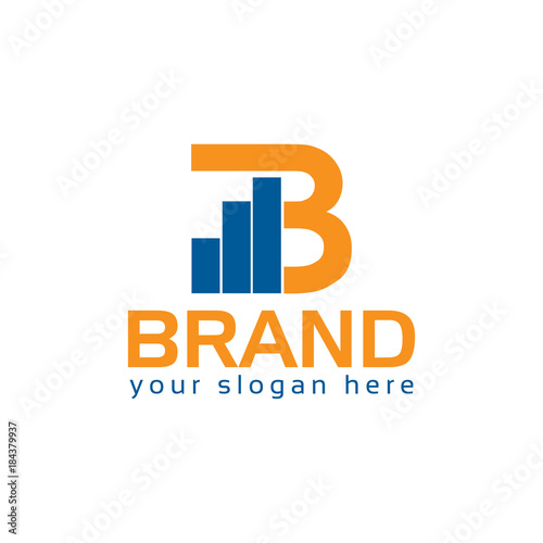 Letter B, Creative Letter B in growth chart.