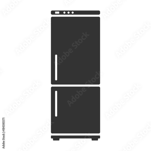 fridge appliance isolated icon vector graphics