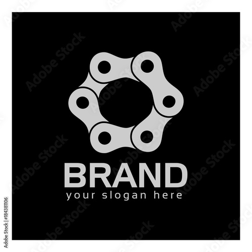 Letter O, Logo Letter O and chain. logo formed by chain
