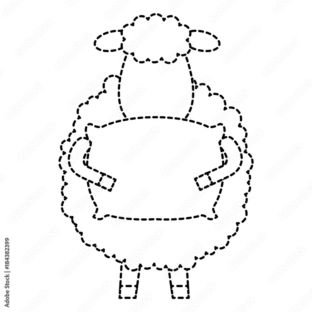 cute sheep with pillow character icon cute sheep with pillow character icon