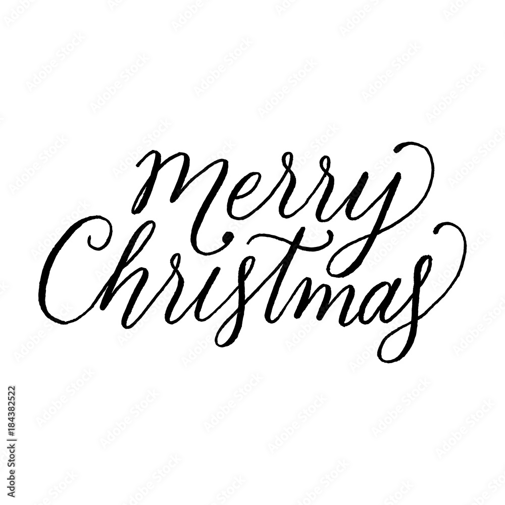 Merry Christmas Hand Lettering