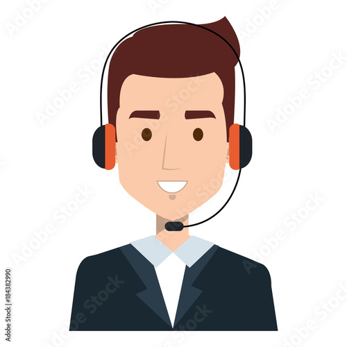 call center agent avatar character