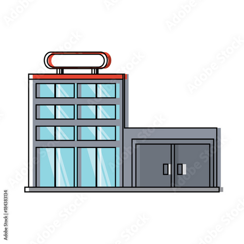 supermarket building icon